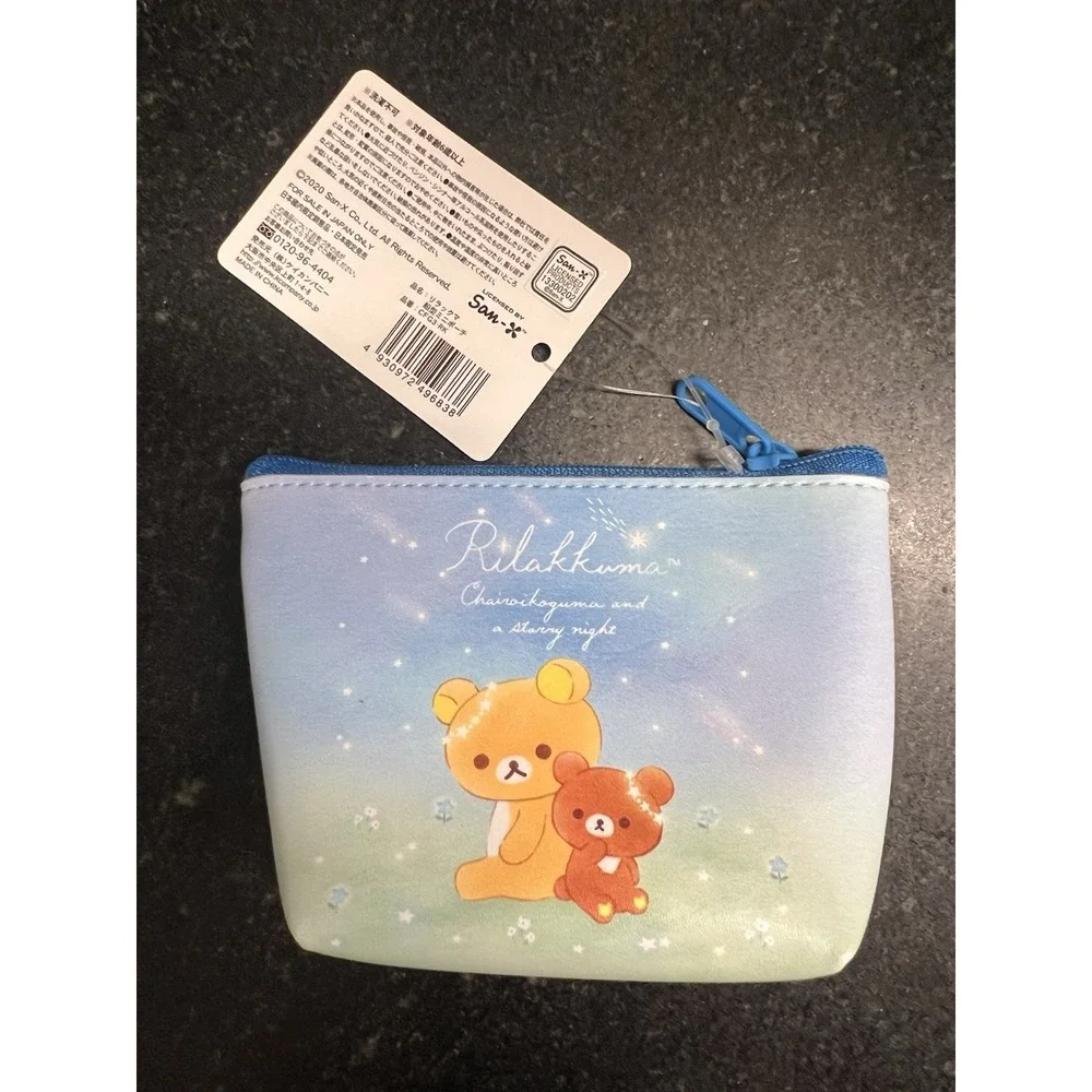 Japan San-X Rilakkuma Pouch (S) - Korilakkuma‎ Chairoikoguma Blue